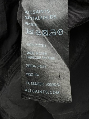 AllSaints Ladies ZEEDA Dress River Song Cosplay Dr Who UK6 US2 All Saints A267 - Picture 6 of 6