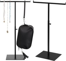 2 PCS Handbag Display Stand, Adjustable Purse Display Stands, Countertop T-Shape