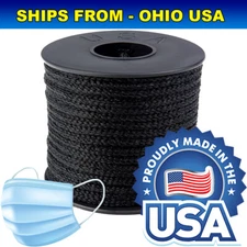 Face Mask Elastic Band cord 3/16 inch 70 FT / 23 YARDS - BLACK- MADE IN USA