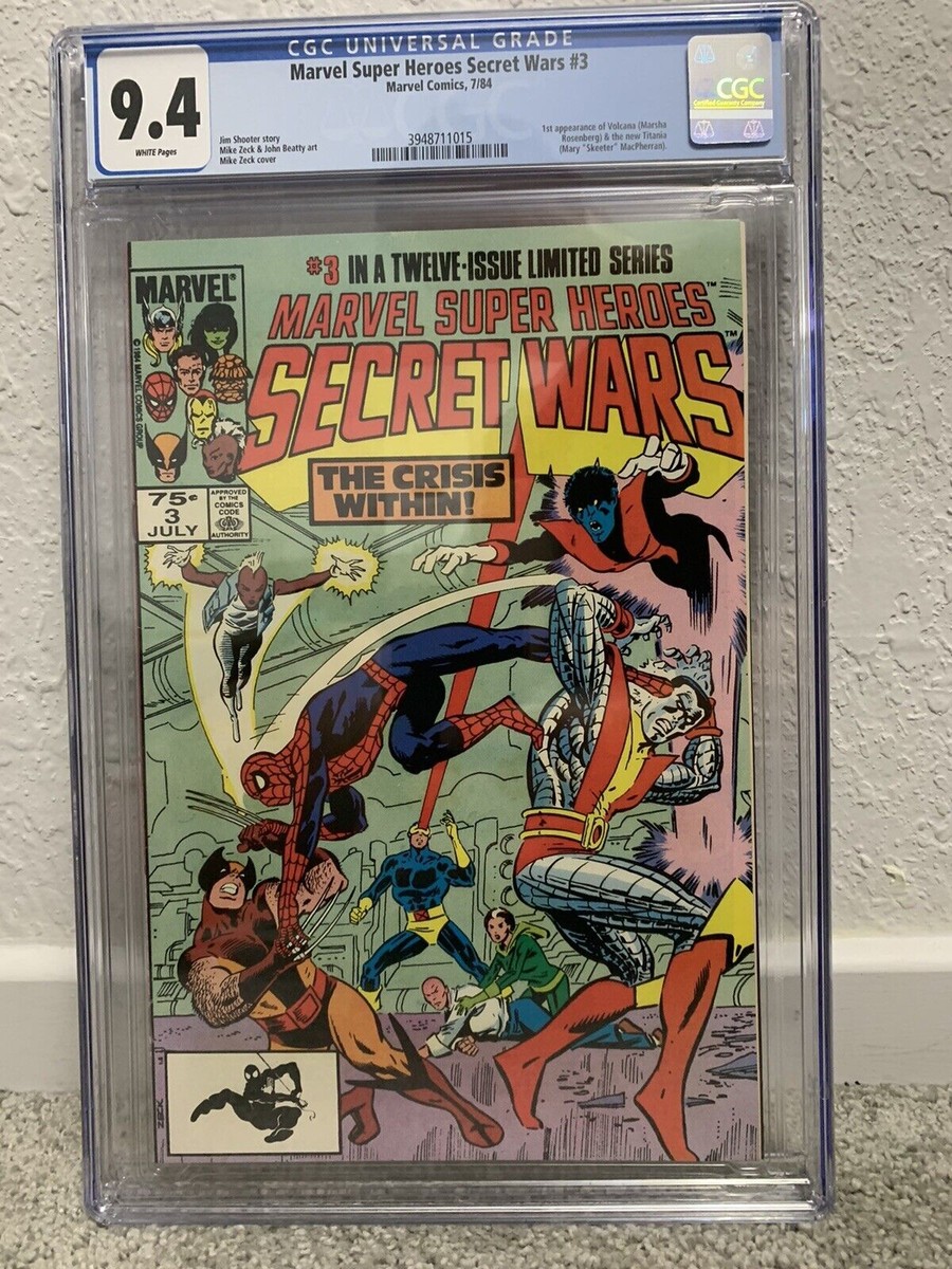 1984 MARVEL SUPER HEROS SECRET WARS #3 CGC 9.4 NM WP 2ND PRINTING