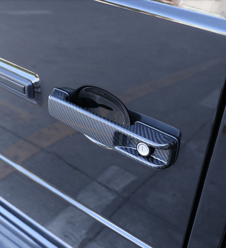 10*Real Carbon Fiber Outer Door Handle &Bowl Trim For Benz G W463 G500 G63 2019+ - Picture 8 of 12