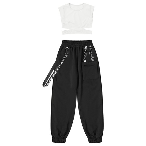 Sweatpants Jogging Dance Outfit Performance Tank Tops With Long Pants Athletic - Picture 19 of 37