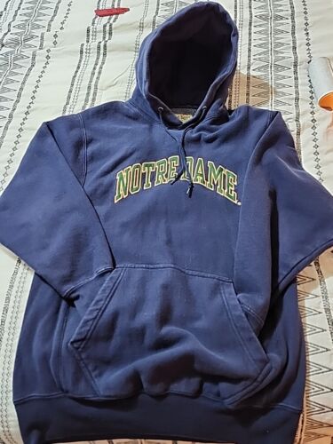 Vintage 1990's Steve And Barry's Notre Dame Hoodie Mens Size XS - Picture 1 of 6