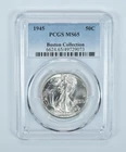 1945 Walking Liberty Half Dollar Boston Collection MS65 PCGS Blue Label *0914