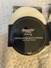 Equate Beauty Exfoliating Bath Sponge with Pearl Powder  5 pack