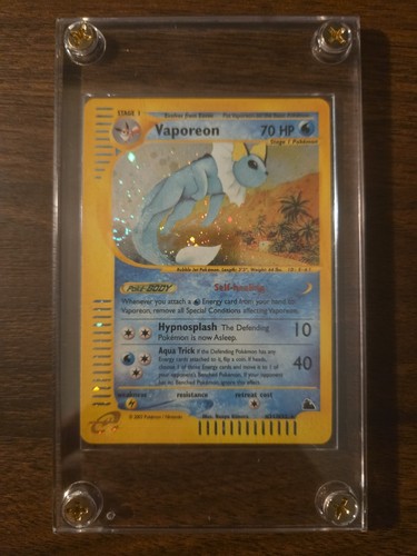 Pokemon TCG Skyridge Vaporeon H31/H32 Holo Swirl e-Reader 2003