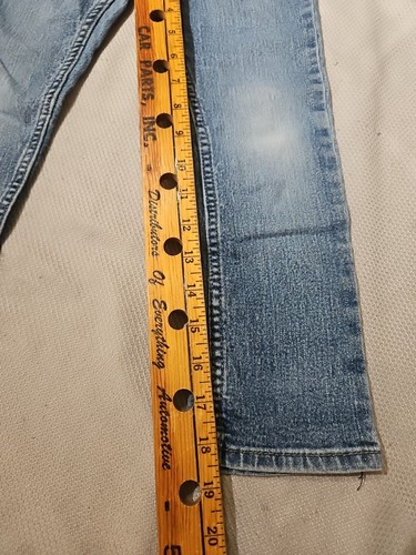 Levis Jeans Youth Boys Sz 6 Blue Denim Casual Stretch Western Whisker Fade Pants - Picture 8 of 13