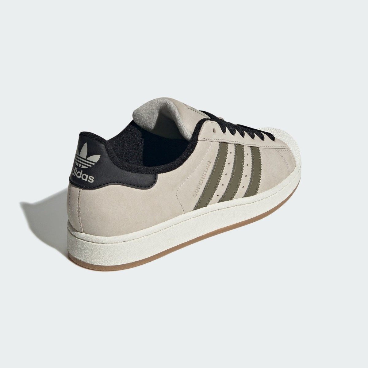 Adidas Superstar II Shoes Original Sneakers Beige/Olive Strata