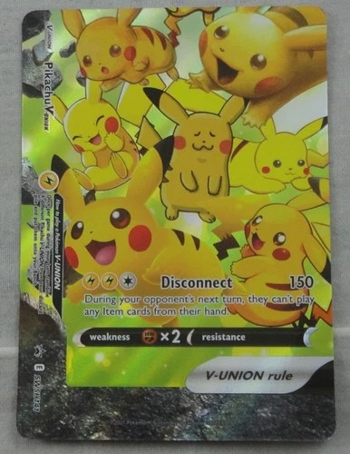 Pokemon TCG Pikachu V-Union disconnect SWSH141 Sword & Shield Promo Card