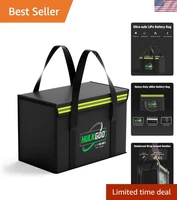 12V 100Ah LiFePO4 Lithium Battery Fireproof Safe Bag Large Capacity Explosion...