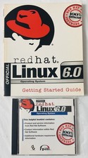 Red Hat Linux 6.0 OS for Intel PCs 2-CD, 1999 w Reg Code  Official User Guide