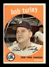 1959 Topps #60 Bob Turley New York Yankees EXMT KC10009117