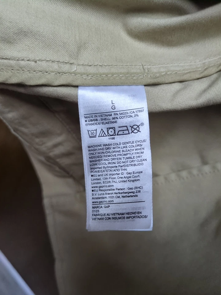 Gap Stretch Twill Iconic Khaki Blazer Mens Sz L Business Casual MSRP $99.99 - Image 4 of 4