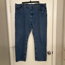 Wrangler Jeans Men's Relaxed Fit Comfort Denim Sz 44X30