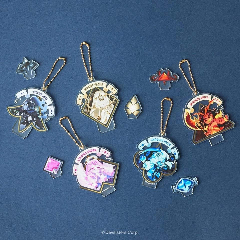 DEVSISTERS Cookie Run Kingdom Beast Cookie Acrylic Stand Keyring Shadow Milk Slient Salt