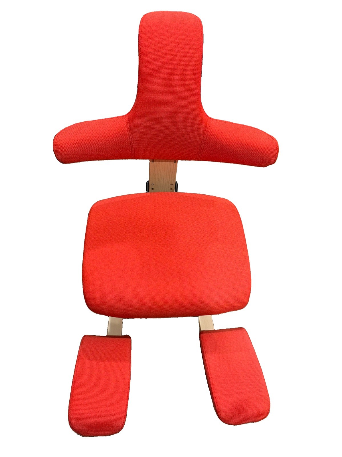 Varier Thatsit Balans Kneeling Chair w/ Backrest Natural Ash Red - Open Box