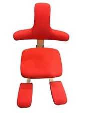 Varier Thatsit Balans Kneeling Chair w/ Backrest Natural Ash Red - Open Box