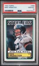 1983 Topps #368 Mike Webster Card PSA 10 RARE Pop 18 HOF Pittsburgh Steelers