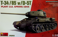 Miniart 37293 - 1:35 T-34-85 W/D-5T. Plant 112. Spring 1944