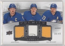 2020 Premier Triple Jersey Relics 38/49 Jack Eichel Victor Olofsson #PT-REO 1q2