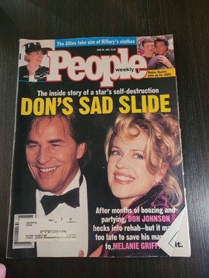 People Weekly Mag Don Johnson Melanie Griffith June 20, 1994 