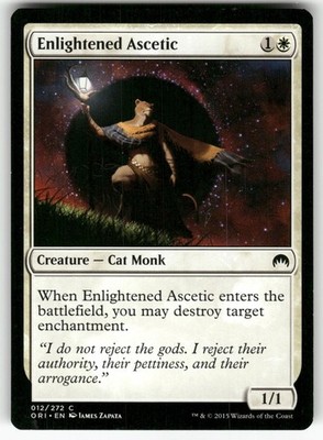 Enlightened Ascetic 12 Common Magic Origins Magic: The Gathering NM