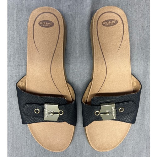 Dr Scholls Womens Nice Iconic Slide Sandals Originalist, Adjustable Strap Size 8