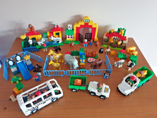 Gros lot LEGO Duplo Zoo animaux sets 6157 big zoo + 6172 truck + 10502 bus