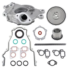 High Volume Oil Pump + Timing Chain kit Fit Chevrolet GM 4.8 5.7 6.0 LS1 LS2 LS3