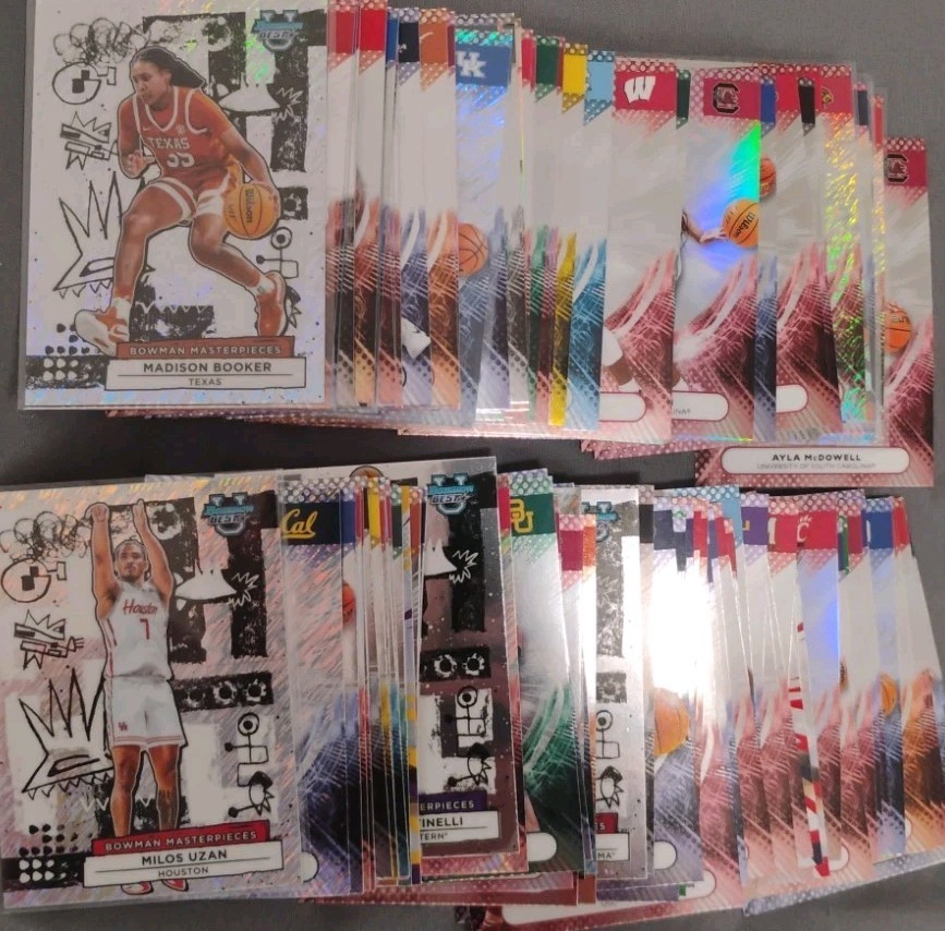 Lot Of 120 2026 Bowman Best Basketball 5 Autos 1 Patch Auto And 12 Numbered... view 3