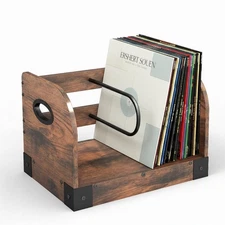Best Vinyl Record Storage Rack for 65 LPs Album Holder Heavy-Duty Shelf with
