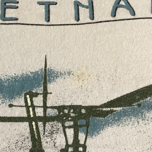 Camiseta De Colección Hanes Para Hombres XL 46-48 Beefy Blanca Guerra de Vietnam Blackbird Helicóptero EE. UU. - Imagen 5 de 14