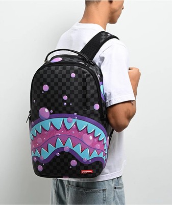 Sprayground Purple Slime Takeover Backpack🔥New Black Bookbag