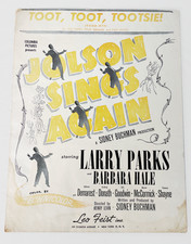 Toot Toot Tootsie Goodbye - Sheet Music al Jolson Sings Movie Vintage 1949