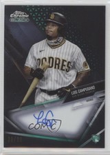 2021 Topps Chrome Black Green Refractor 6/99 Luis Campusano #CBA-LCA Auto w5p
