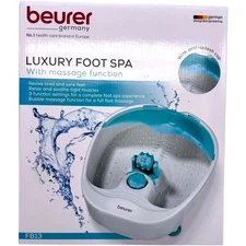 Beurer FB13 Foot Spa Foot Bath Heated Bubble Massage Rollers Home Pedicure Relax