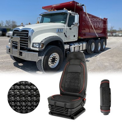For Mack Anthem 1PCS Semi Truck Wooden Beaded Cooling Drive Seat Cover Cushion