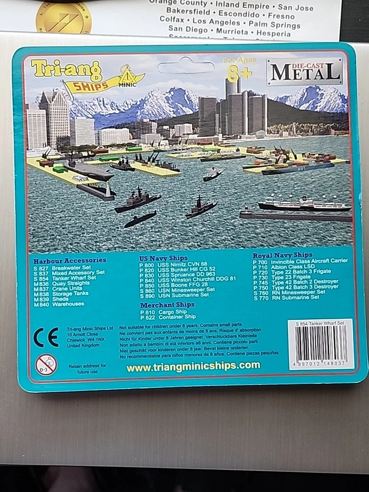 Tri-ang Minic Ships S854 Tanker Wharf Set 1/1200 Diecast Harbour Accessories New - Image 4 of 4