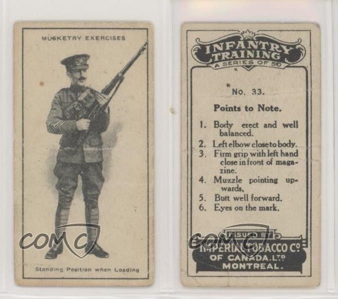 1910 ITC Infantry Training C18 Imperial Tobacco Canada Musketry ...