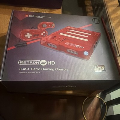 Hyperkin RetroN 3 HD 3-in-1 HDMI 720p HD Region Free Home Console Red