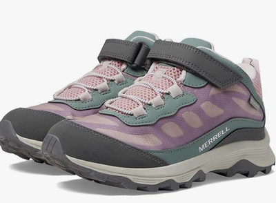 Merrell unisex-child Moab Mid Alternative Closure Waterproof Hiking Boot Size 6M