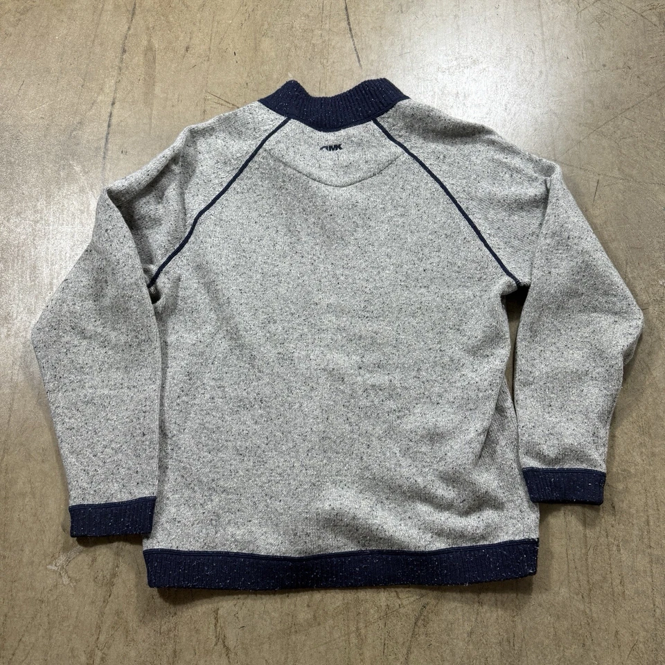 Suéter tejido Mountain Khakis Jackson Hole para hombre talla grande mezcla de lana gris azul marino Foto 2 de 4