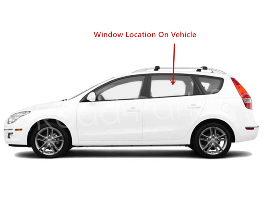 Fit 2009-2012 Hyundai Elantra 4 Dr Wagon Driver Left Side Rear Door Window Glass Foto 3 de 3