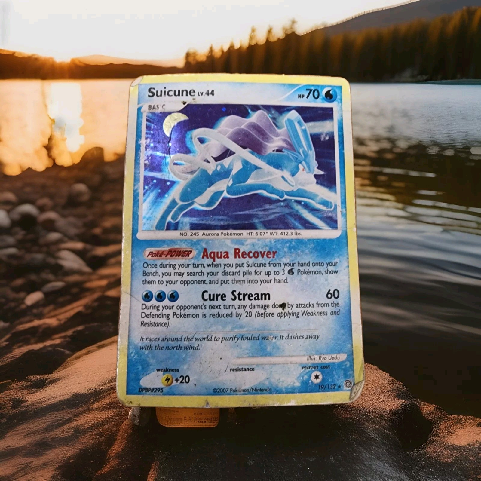 POKEMON TCG Diamond & Pearl - Secret Wonders NM Rare Holo #19/132 SUICUNE