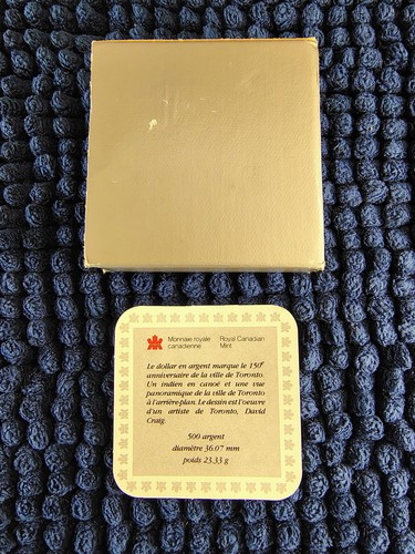 1984 Canada Proof Silver Dollar - Toronto Sesquicentennial w/OGP - ASW 0.375 oz - Picture 13 of 15