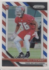 2018 Panini Prizm Rookie Red White & Blue Prizm MJ Stewart #256 g6p