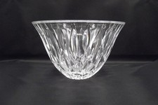 Marquis by Waterford Crystal Bowl 9” Cut Glass Leaf Design Decorative Centerpiec