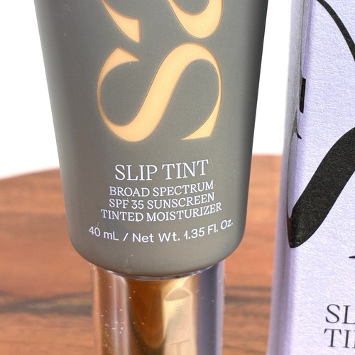 Saie Slip Tint Dewy Tinted Moisturizer SPF 35- SHADE 4.5 FOUR + HALF - EXP 02/27 - Picture 2 of 9