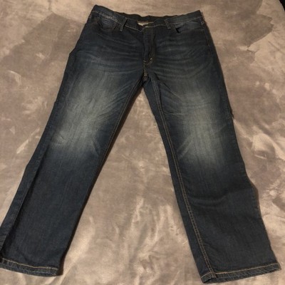 Levis 541 Jeans Mens 40x32 Denim Straight Leg Dark Wash Blue