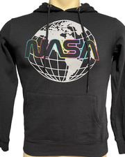 New Nasa Freeze Junior Women's Hooded Pullover Sweatshirt Black XS